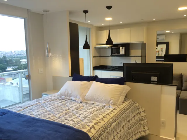 Apartamento moderno e bem iluminado em prédio do Brooklin São Paulo