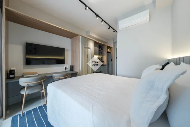 Apartamento moderno mobiliado em condomínio próximo ao aeroporto de Congonhas